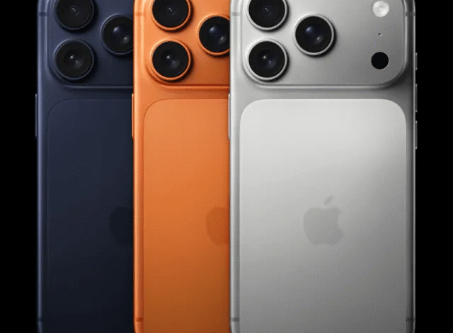 Concept render of the rumored iPhone 18 Pro with a transparent ceramic shield back and triangular rear camera layout.